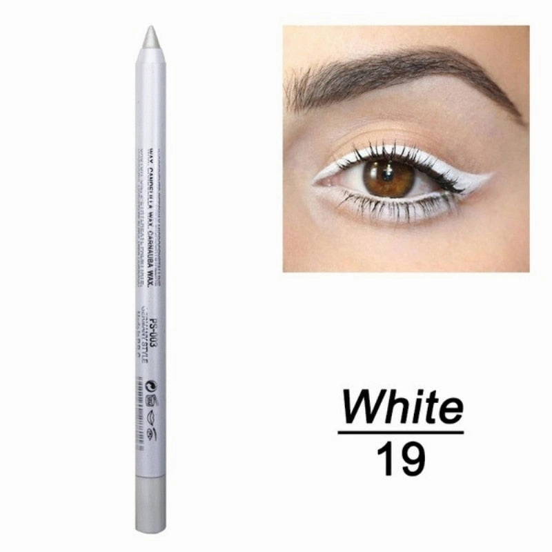 14 Color Long-lasting Eyeliner Pencil Waterproof Pigment Green Brown eyeliner Pen Women Fashion Color Eye Makeup Cosmetics