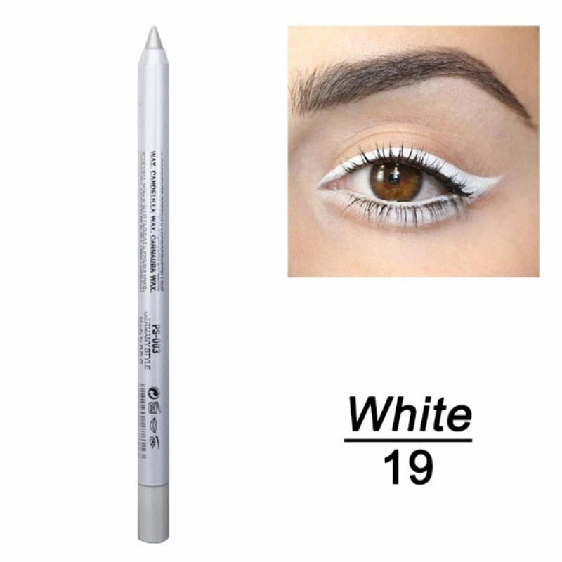 14 Color Long-lasting Eyeliner Pencil Waterproof Pigment Green Brown eyeliner Pen Women Fashion Color Eye Makeup Cosmetics