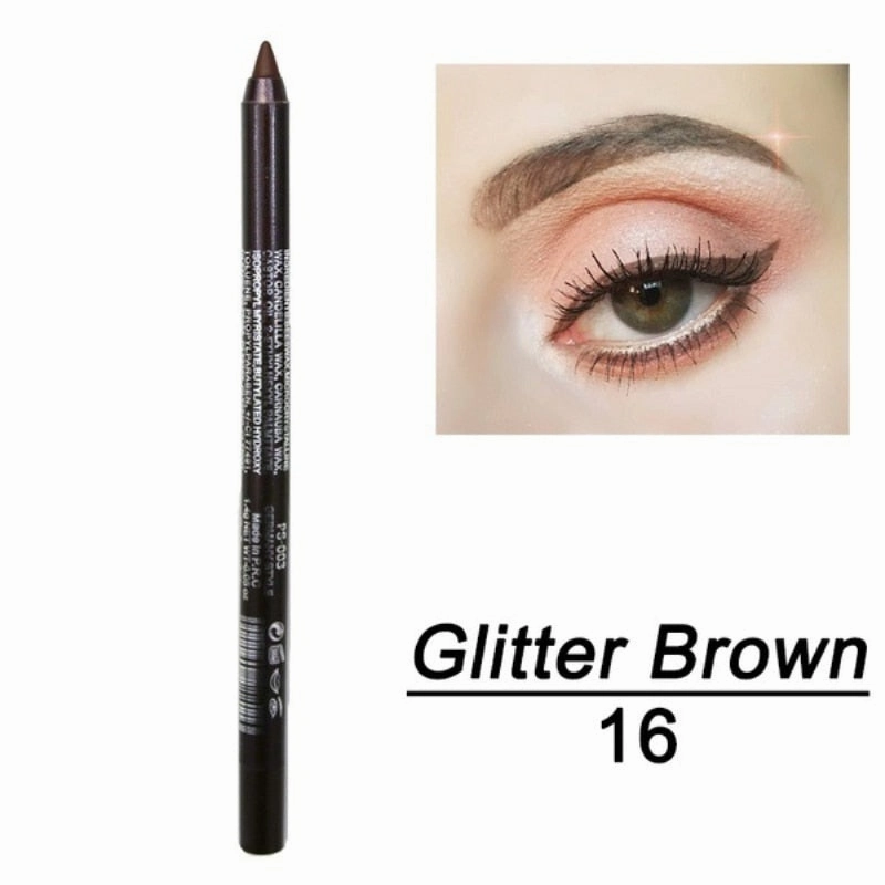 14 Color Long-lasting Eyeliner Pencil Waterproof Pigment Green Brown eyeliner Pen Women Fashion Color Eye Makeup Cosmetics