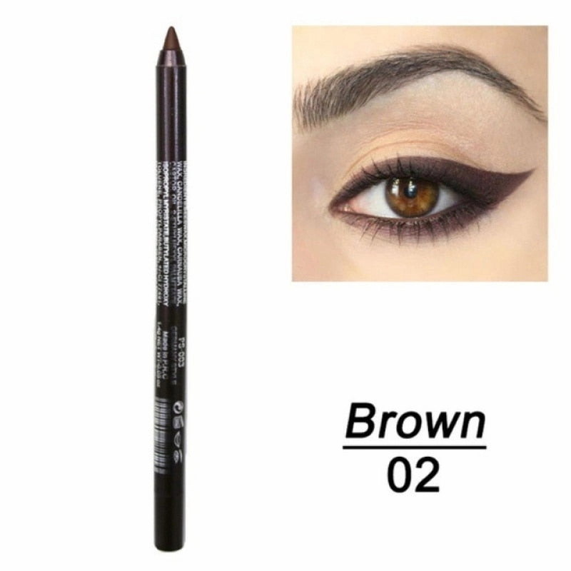 14 Color Long-lasting Eyeliner Pencil Waterproof Pigment Green Brown eyeliner Pen Women Fashion Color Eye Makeup Cosmetics