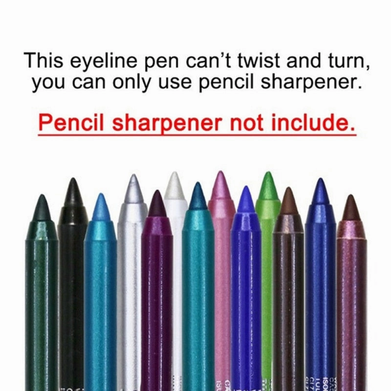 14 Color Long-lasting Eyeliner Pencil Waterproof Pigment Green Brown eyeliner Pen Women Fashion Color Eye Makeup Cosmetics