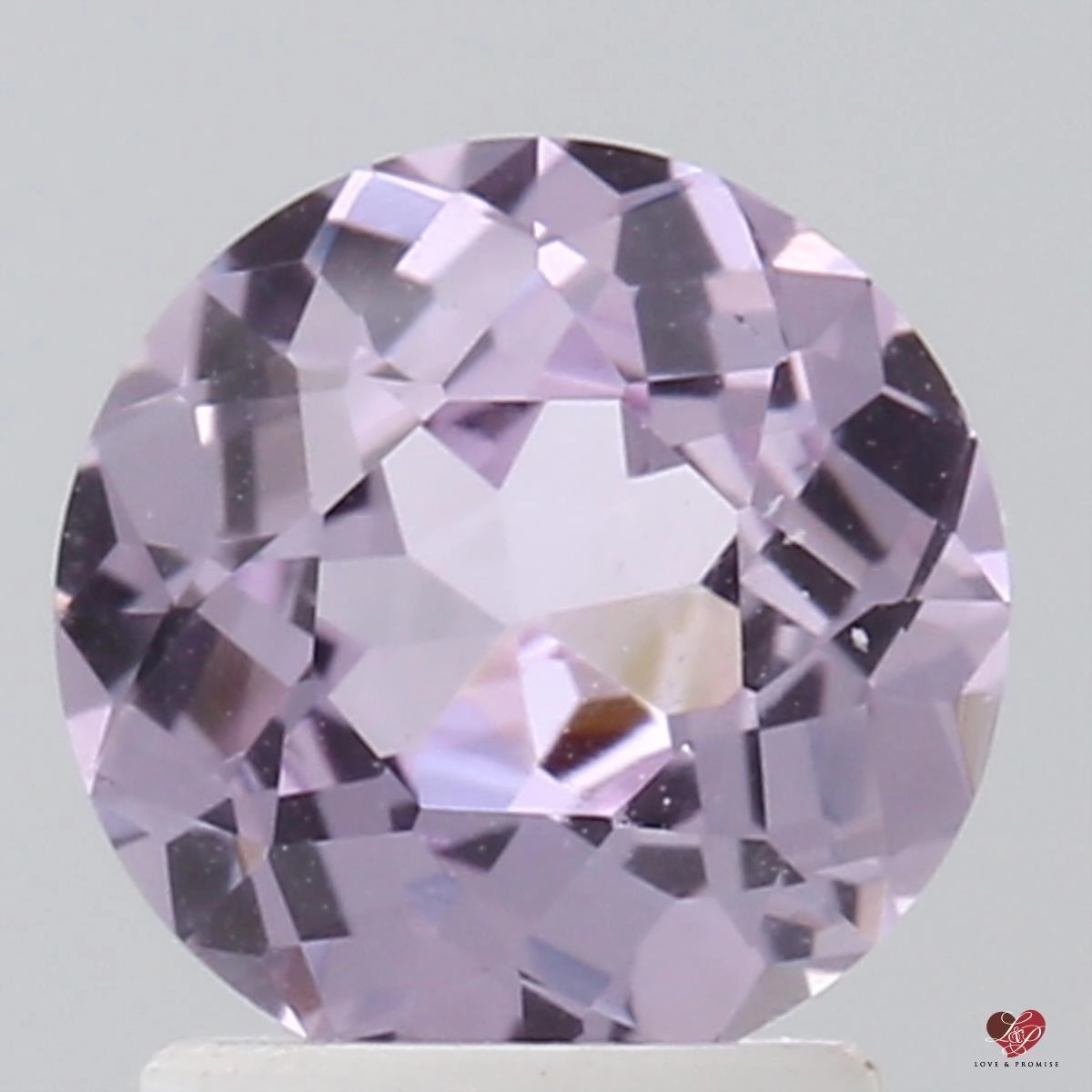 1.69cts Round Rose Champagne Lavender Sapphire