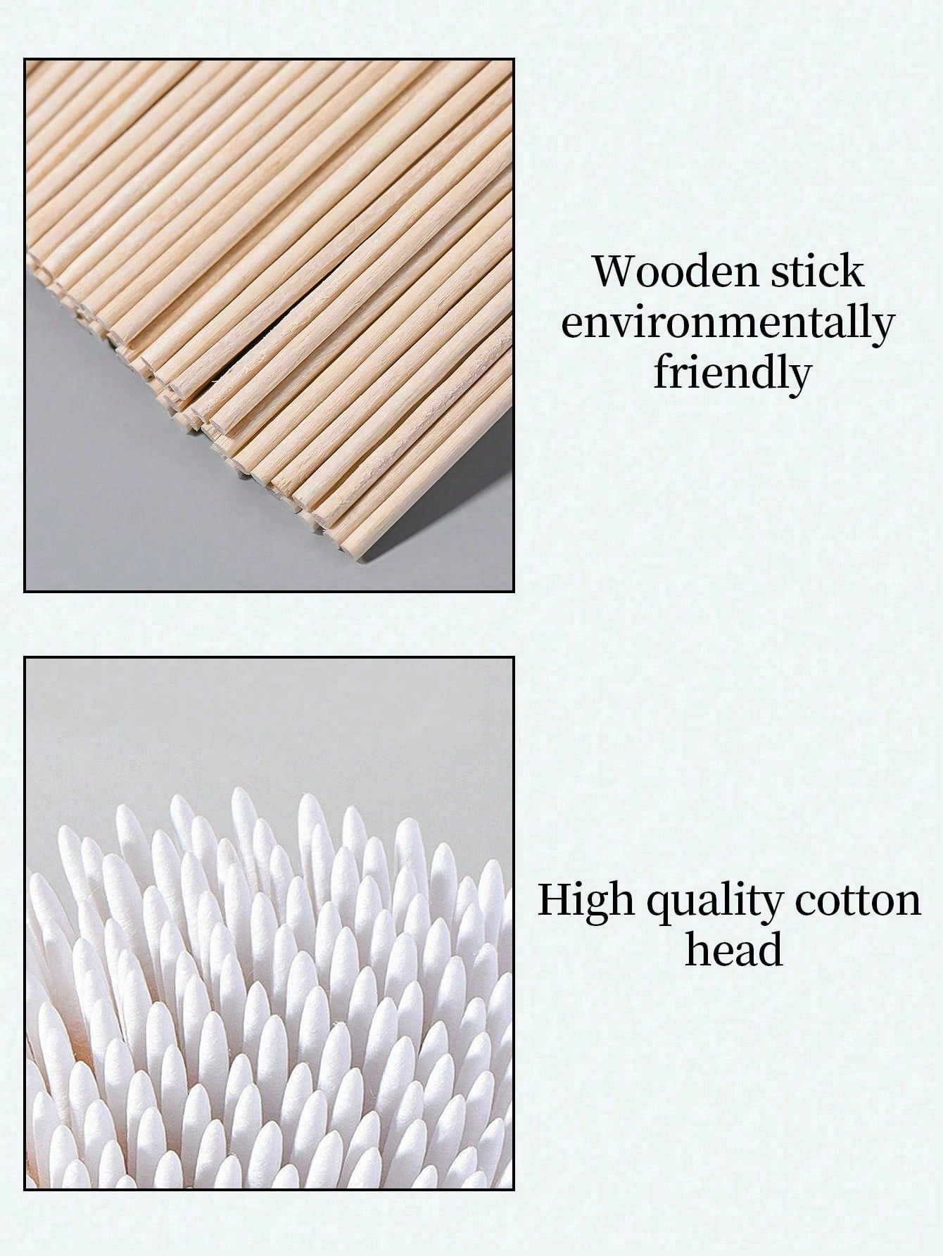2-Bag Pointed Cotton Swab 100pcs/Bag Toothpick Wooden Stick Disposable Pointed Single Head Cotton Swab Eyeliner Cosmetology Swab