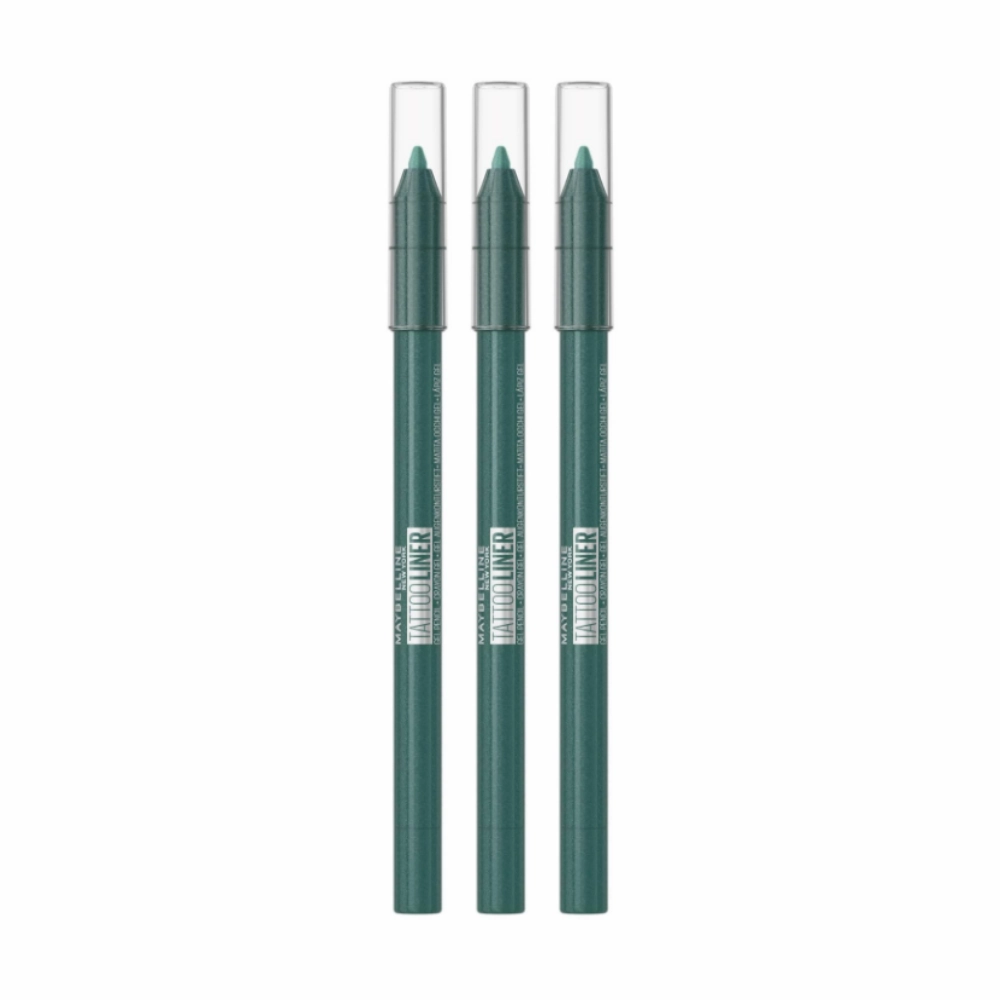 3x Maybelline Tattoo Gel Pencil Eyeliner 1.3g 815 Tealtini