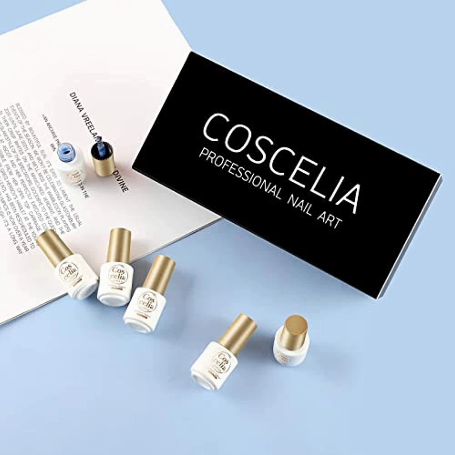 4Pcs Color Changing Gel Polish 6Pcs Poly Nail Gel Kit with 80W UV LED Nail Lamp