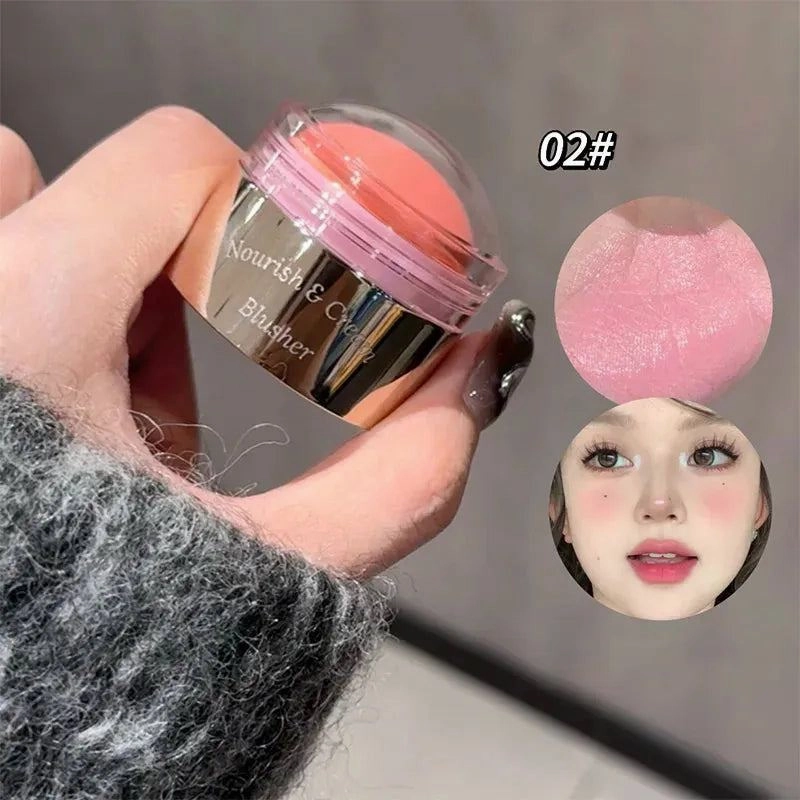 6 Colors Blush Peach Cream Makeup Cheek Contour Blush Cosmetics Blusus Cream Korean Makeup Natural Matte Rouge Tint Blush Female