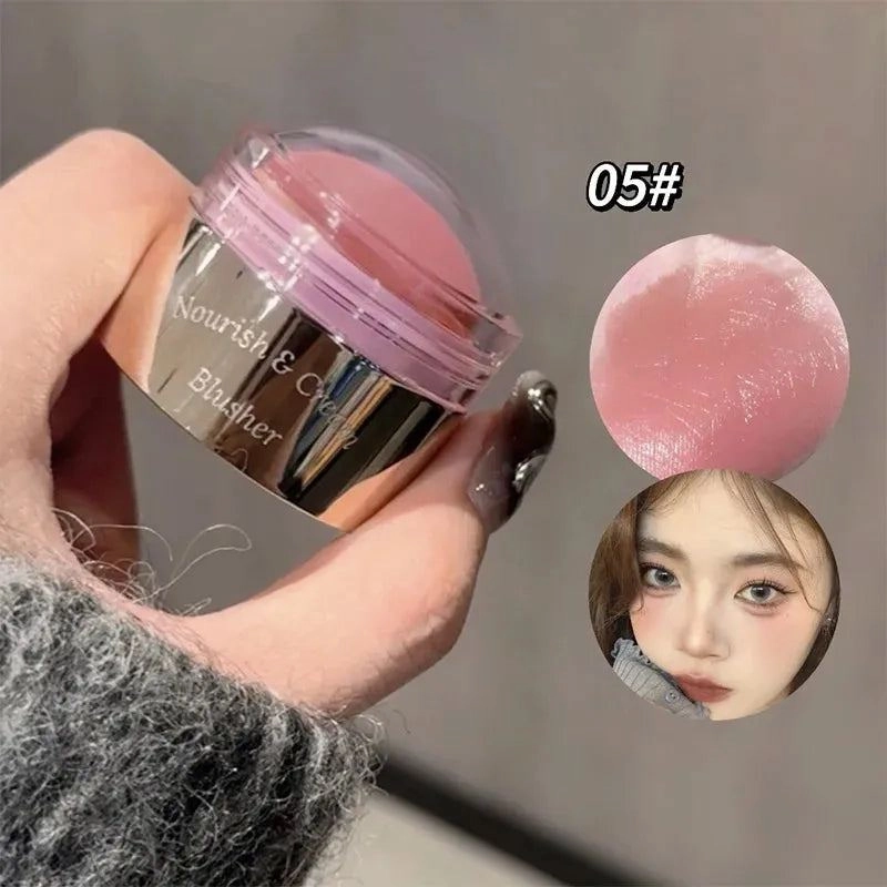 6 Colors Blush Peach Cream Makeup Cheek Contour Blush Cosmetics Blusus Cream Korean Makeup Natural Matte Rouge Tint Blush Female