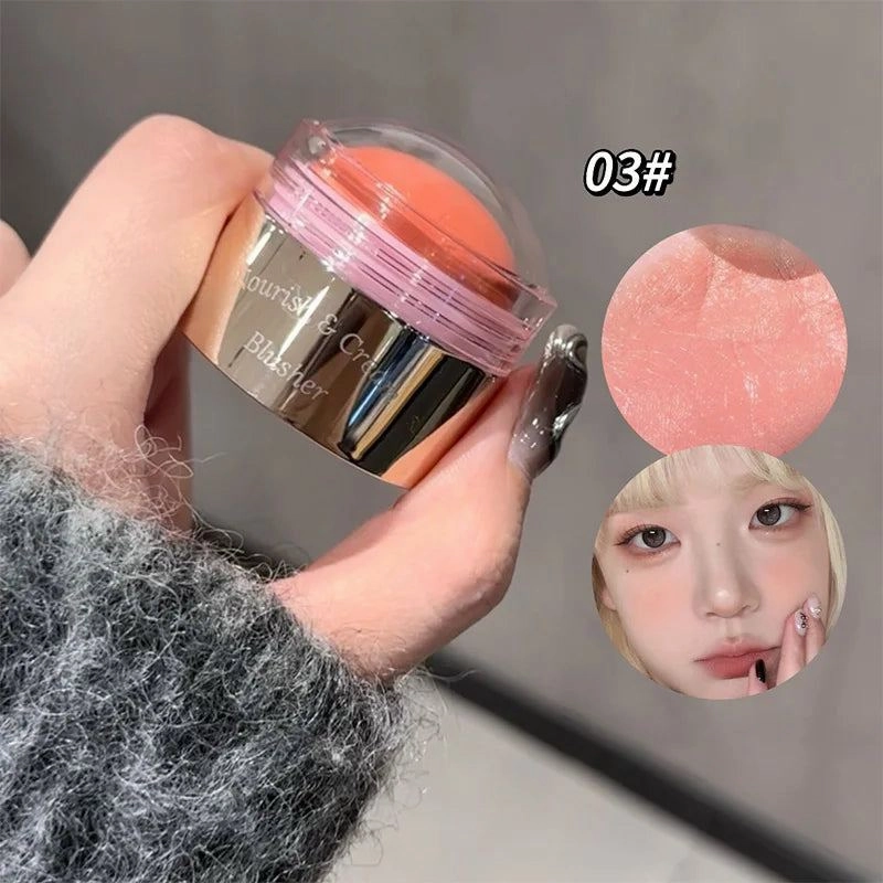 6 Colors Blush Peach Cream Makeup Cheek Contour Blush Cosmetics Blusus Cream Korean Makeup Natural Matte Rouge Tint Blush Female
