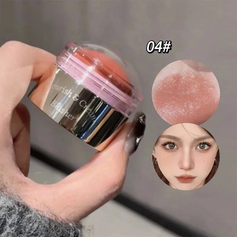 6 Colors Blush Peach Cream Makeup Cheek Contour Blush Cosmetics Blusus Cream Korean Makeup Natural Matte Rouge Tint Blush Female