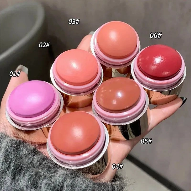 6 Colors Blush Peach Cream Makeup Cheek Contour Blush Cosmetics Blusus Cream Korean Makeup Natural Matte Rouge Tint Blush Female