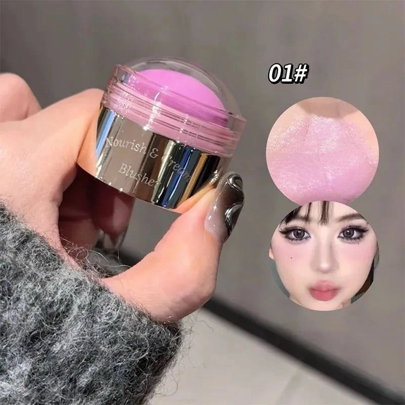 6 Colors Blush Peach Cream Makeup Cheek Contour Blush Cosmetics Blusus Cream Korean Makeup Natural Matte Rouge Tint Blush Female