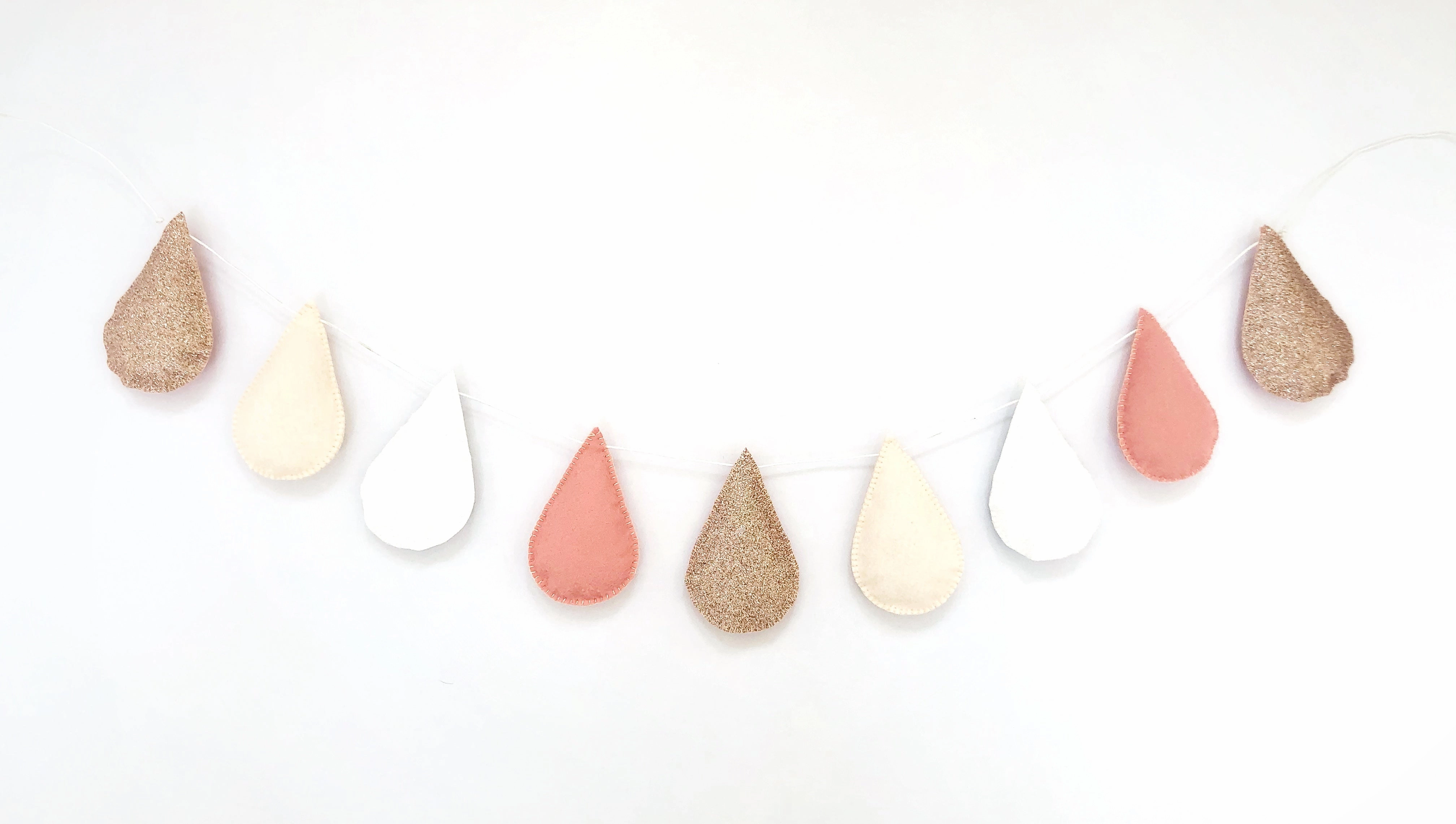 9 Drop- Blush Garland
