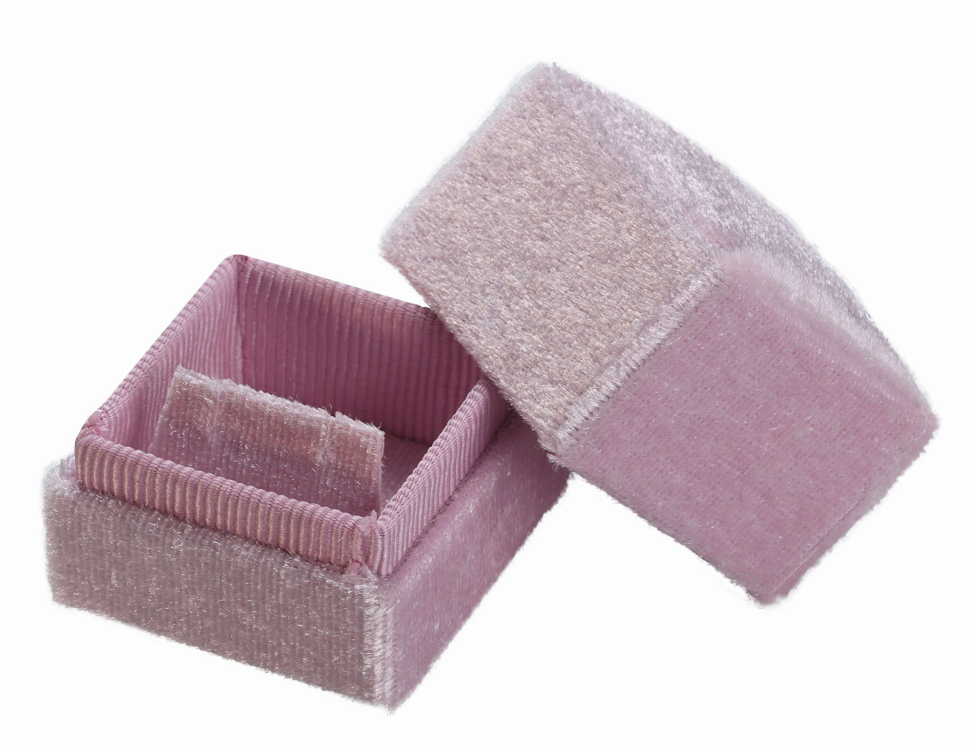 "Heirloom" Velvet Stud Earring or Pendant Box in Assorted Pastels