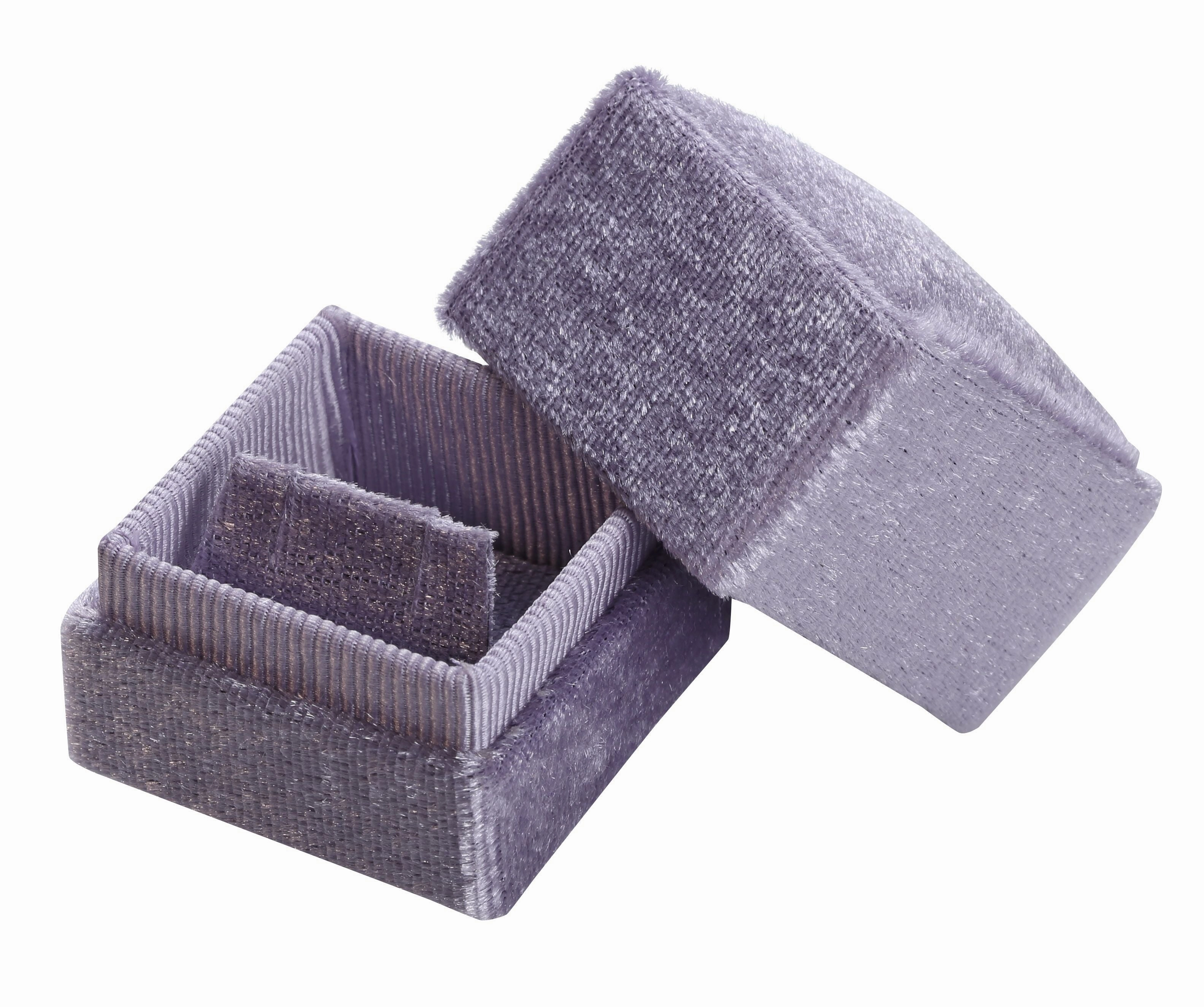 "Heirloom" Velvet Stud Earring or Pendant Box in Assorted Pastels