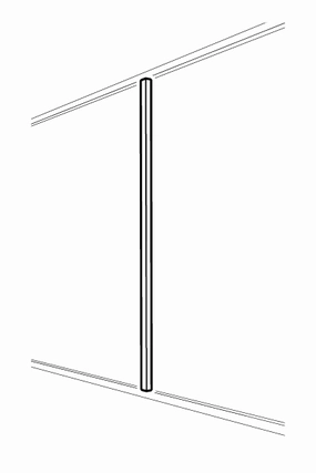 A.S.Helsingo for METOD Blush Rose Spacer panel for wall cabinet