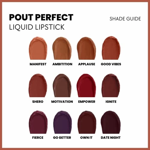 Ace Beauté Pout Perfect Liquid Lipstick Matte Long Lasting Non Sticky High Impact Color-Manifest Nude