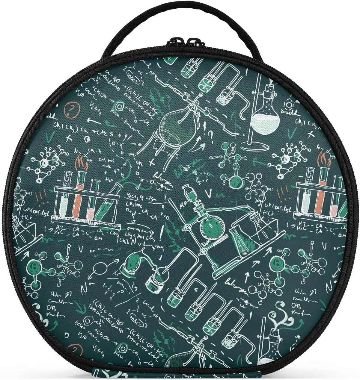 ALAZA Old Chemistry Laboratory Dark Green School Board Travel Cosmetic Organizer Make up Organizer Toiletry Bag