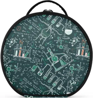 ALAZA Old Chemistry Laboratory Dark Green School Board Travel Cosmetic Organizer Make up Organizer Toiletry Bag