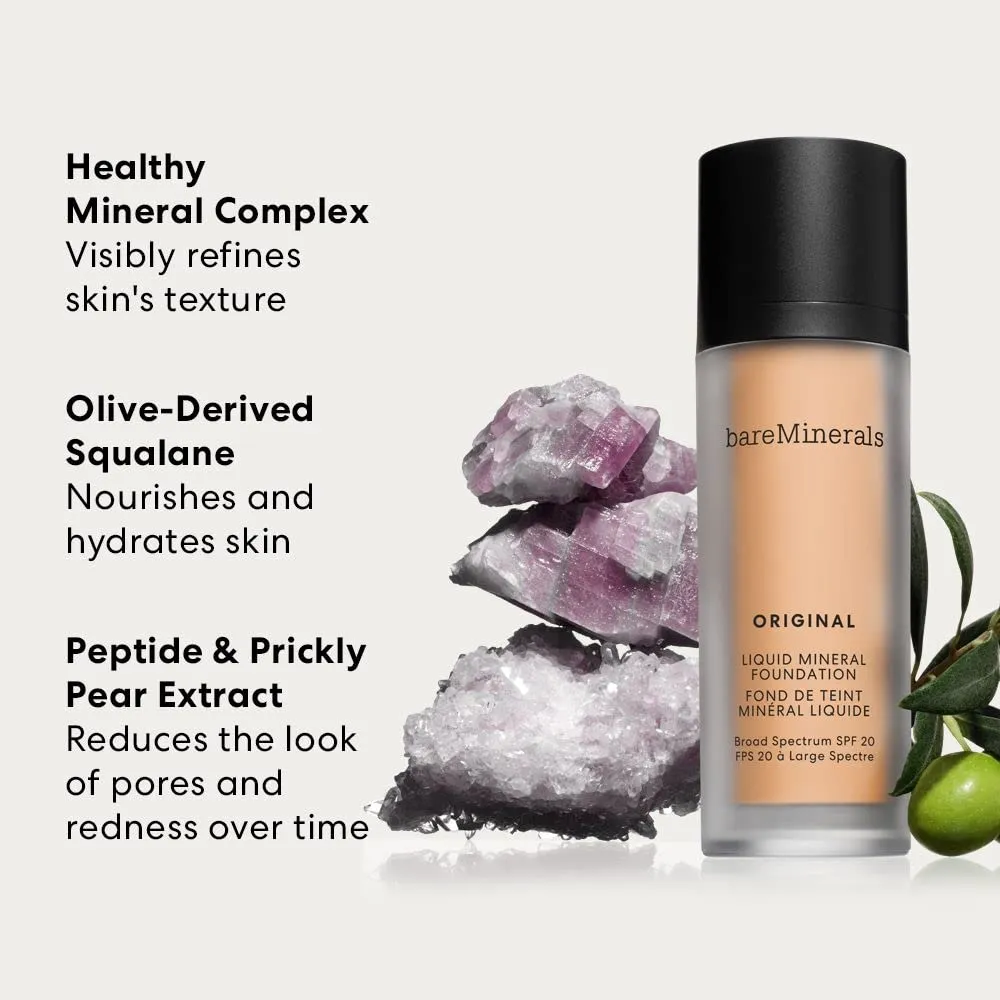 bareMinerals Original Liquid Mineral Foundation Broad Spectrum Spf 20