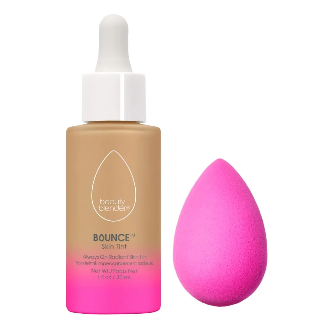 Beautyblender 12-Hour Always on Radiant Skin Tint (Light 4) & Original Pink Beauty Blender Makeup Sponge Bundle
