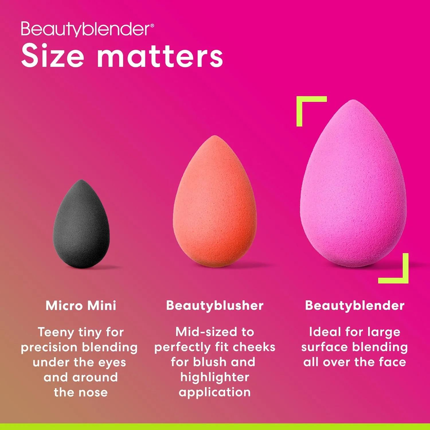 Beautyblender® | Original Pink   Nude Beauty Blender 2-Piece Bundle for Blending Foundations, Powders, and Creams, Super-Soft Foam for Streak-Free Application, Made in the USA, Reusable, Washable