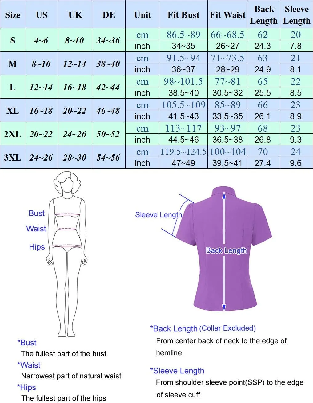 Belle Poque Summer Short Sleeve Office Button Down Blouse Stripe Shirt Tops with Bow Tie BP573