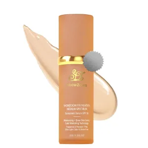 Bio Color Changing Foundation 4 in 1 Makeup-Medium/Light Spectrum with SPF 50 ,Hydrating Longwearing & Waterproof, for Sport, Dancing (light Spectrum-suitable for fair-skinned people, 1.2 oz)