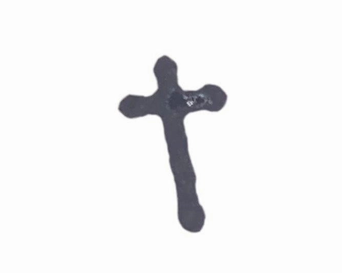Black Cross Stamp n Seal Liner (One Size)