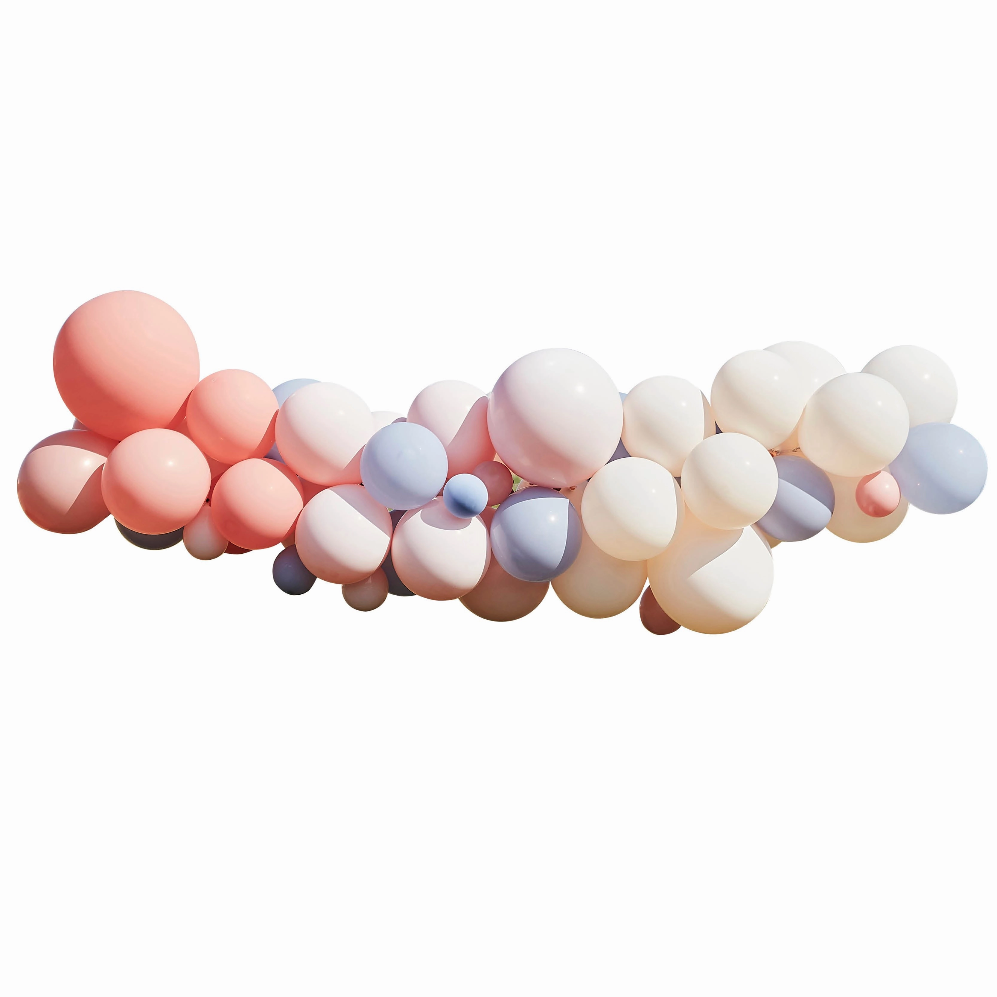 Blush, Nude & Blue Party Balloon Arch Kit