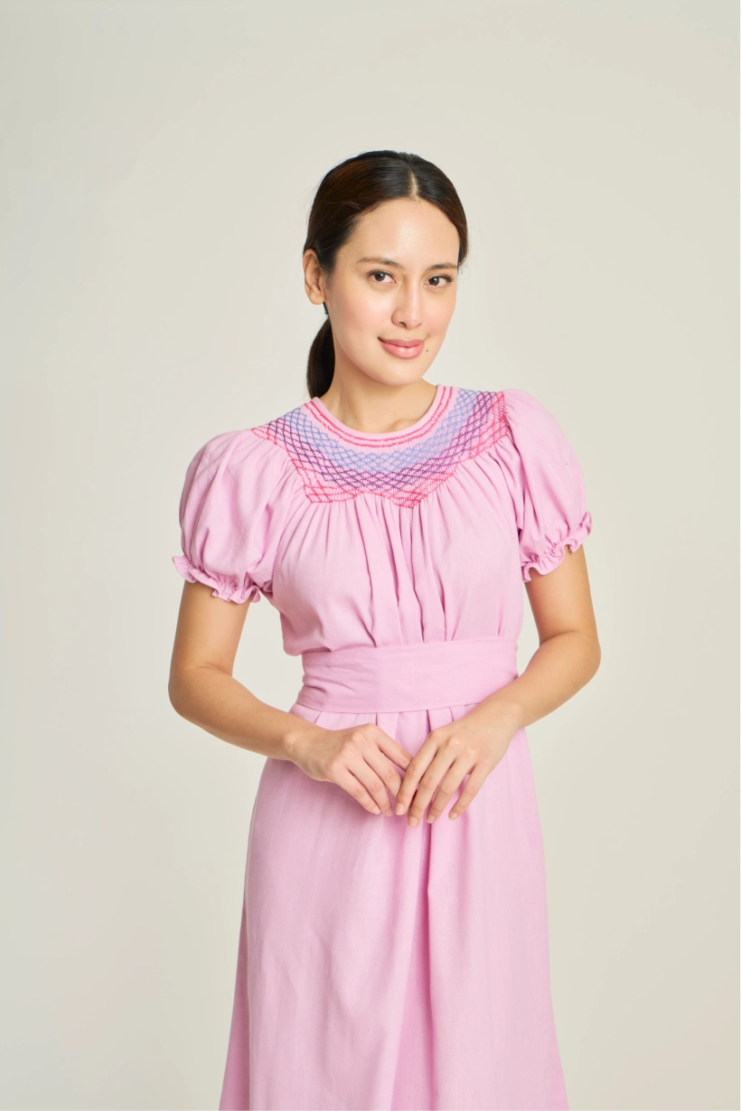 Camille Smock Dress - Orchid