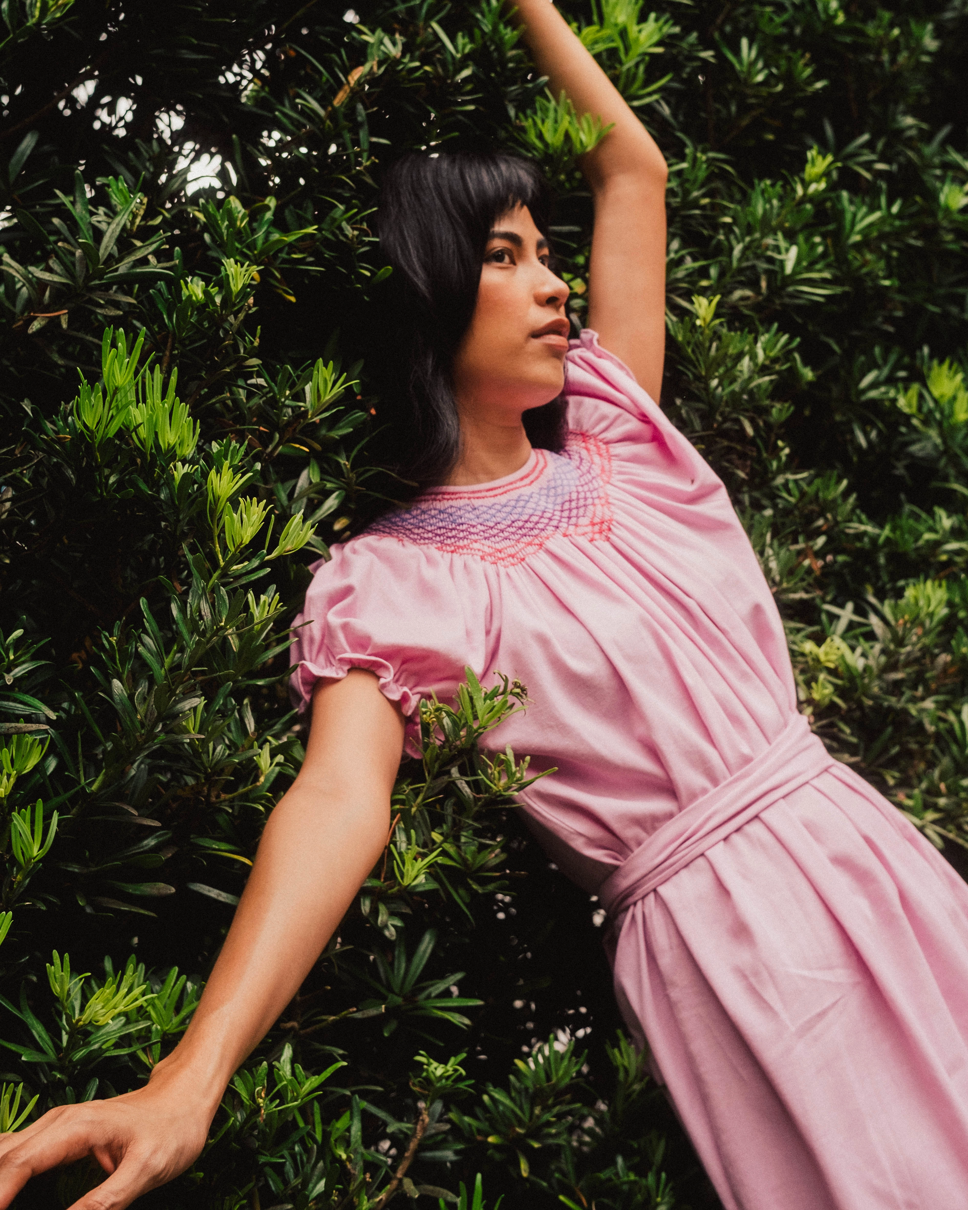 Camille Smock Dress - Orchid