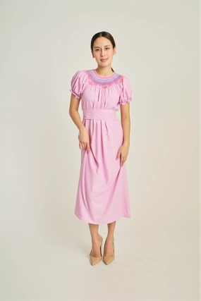 Camille Smock Dress - Orchid