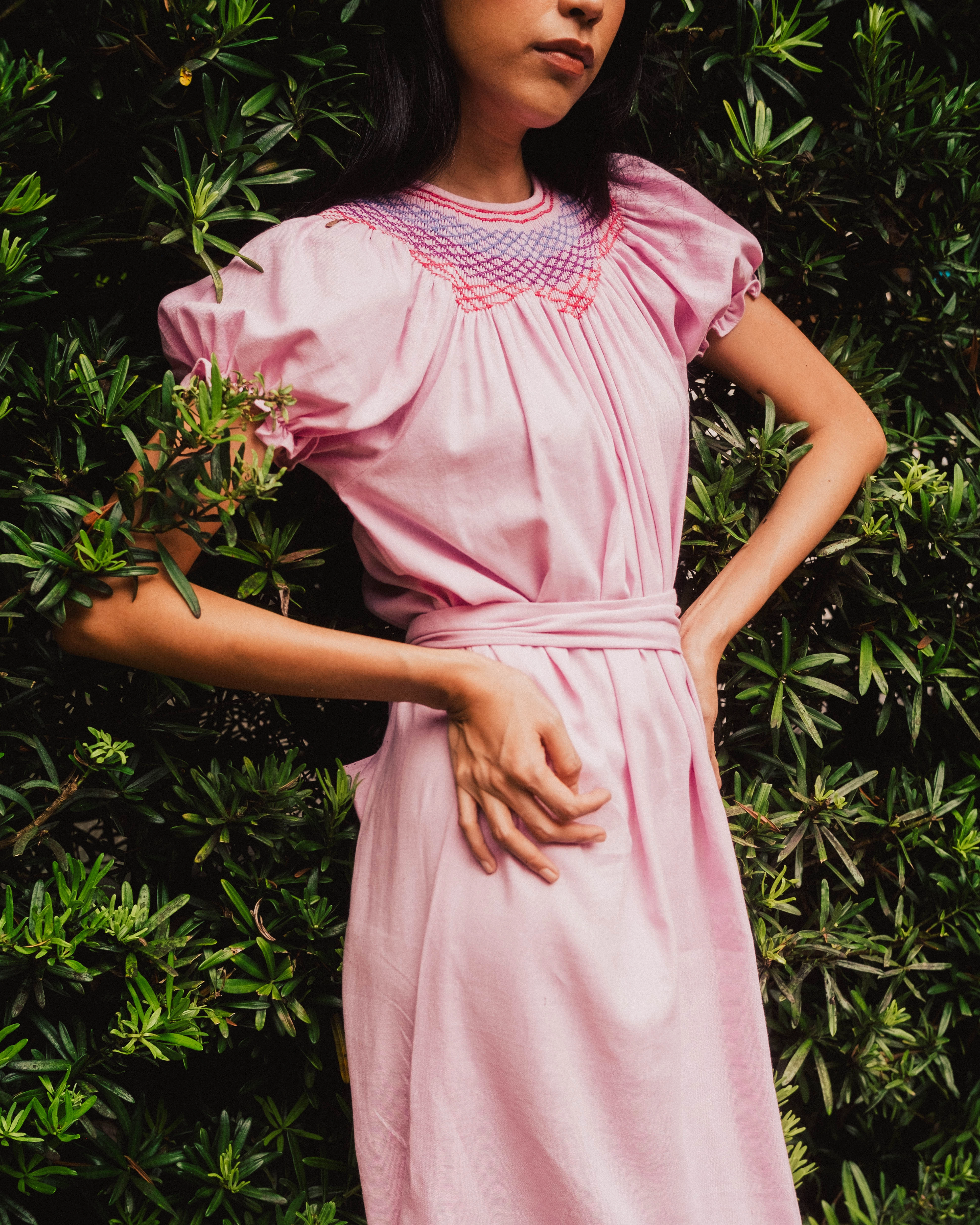 Camille Smock Dress - Orchid