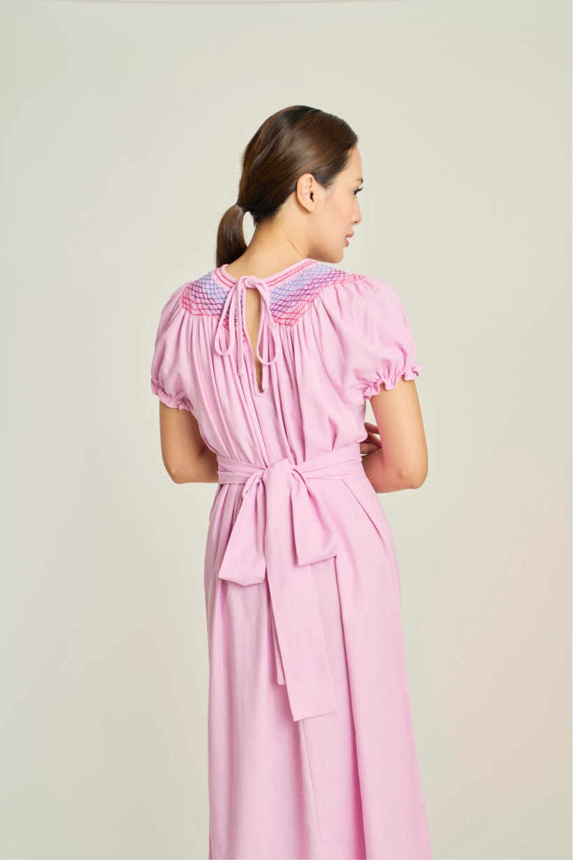 Camille Smock Dress - Orchid