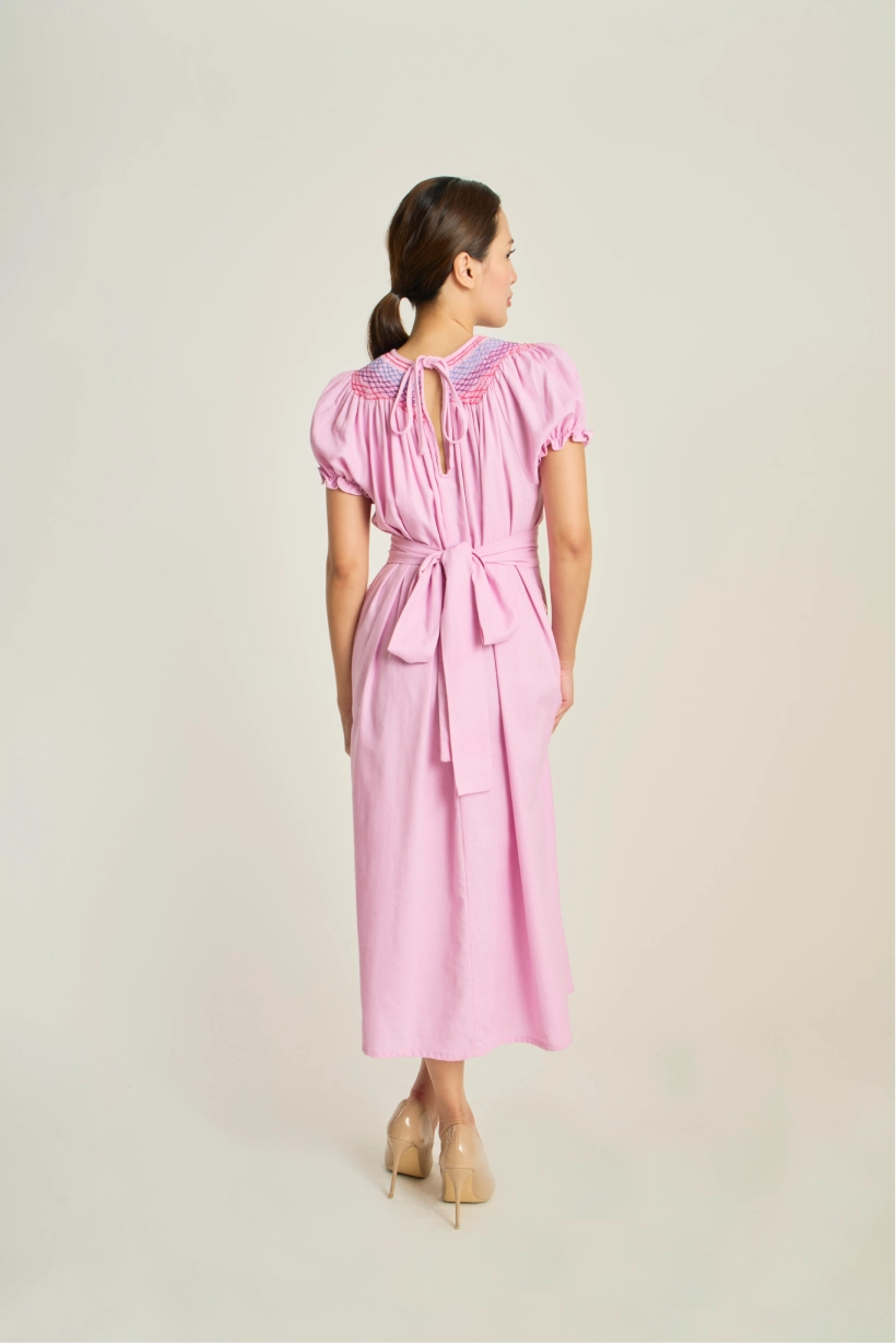 Camille Smock Dress - Orchid