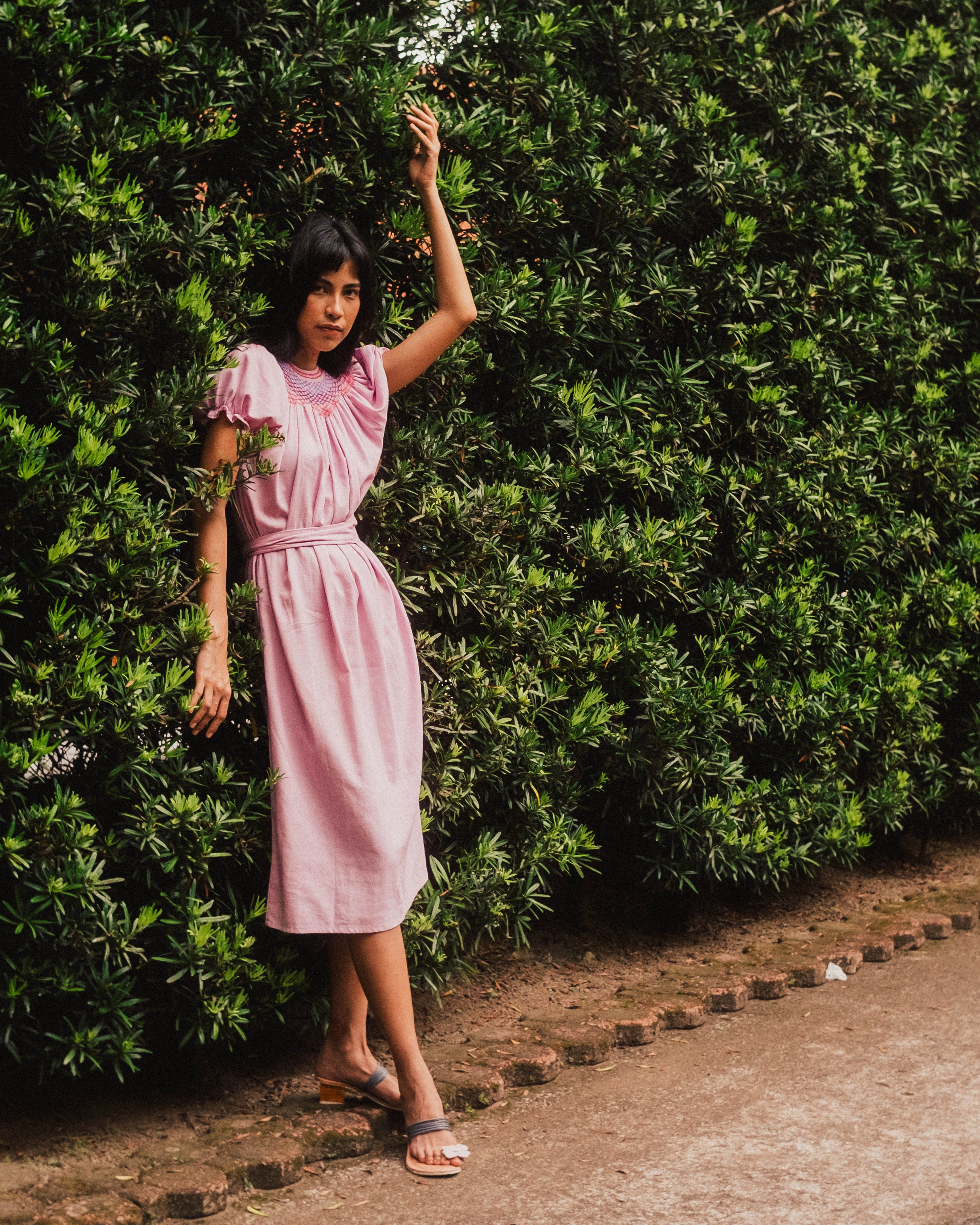 Camille Smock Dress - Orchid