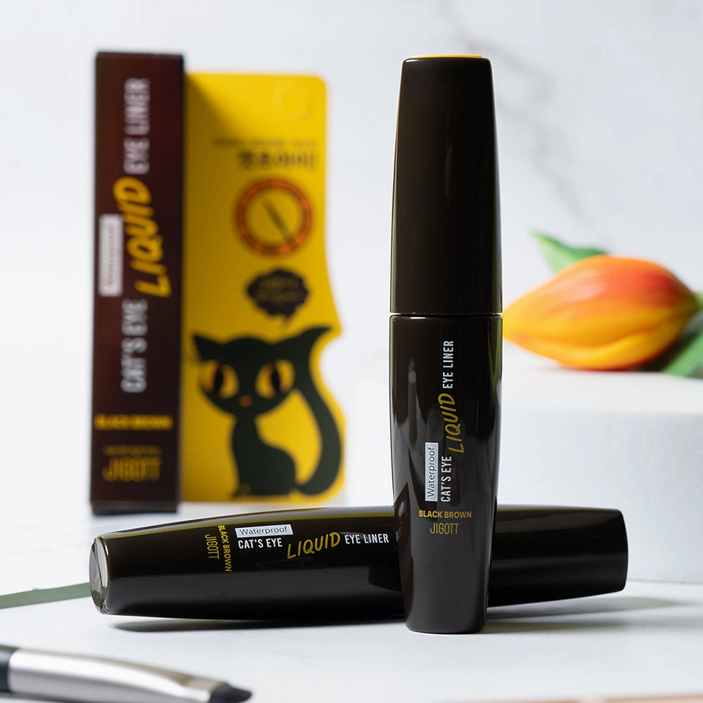 Cat's Eye Waterproof Liquid Eyeliner (Black Brown)