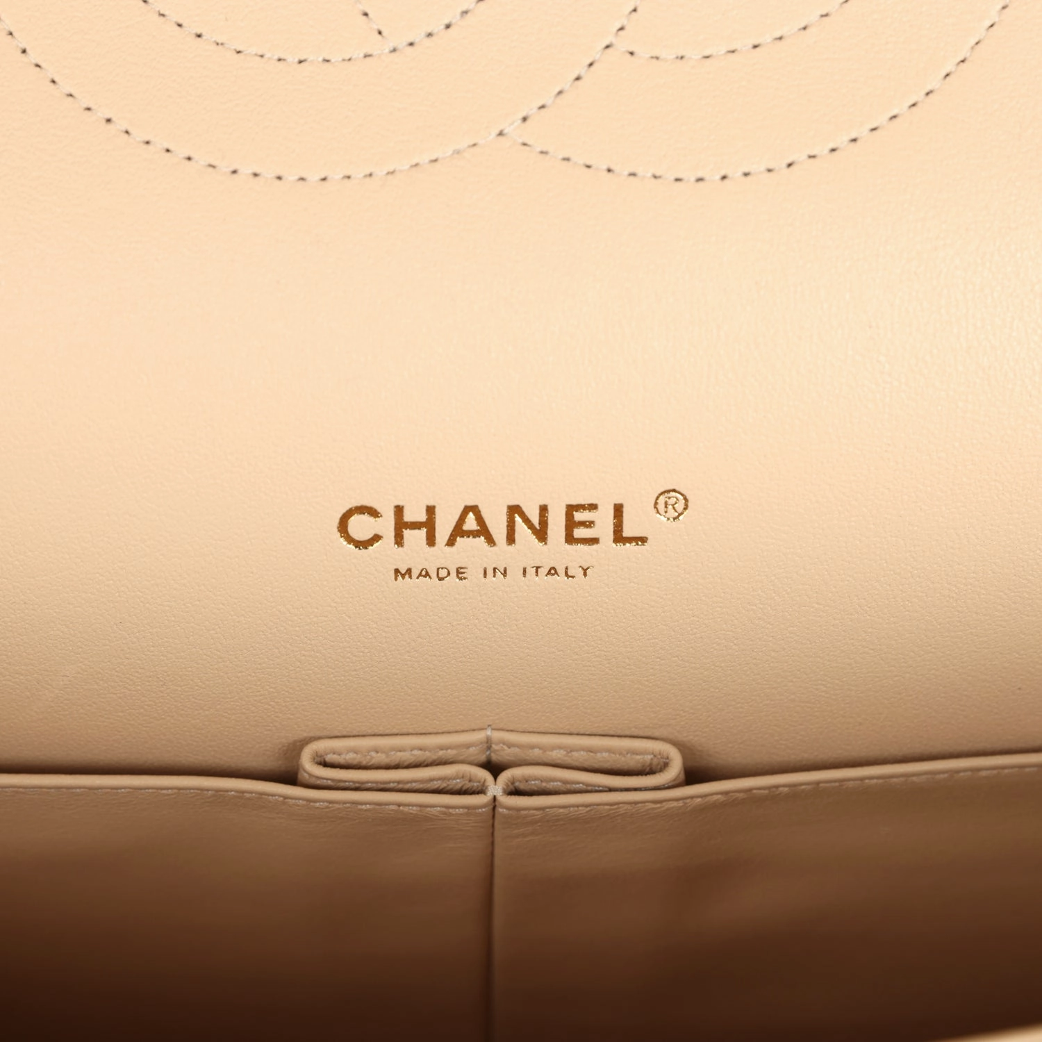 Chanel Maxi Classic Double Flap Bag Beige Caviar Gold Hardware