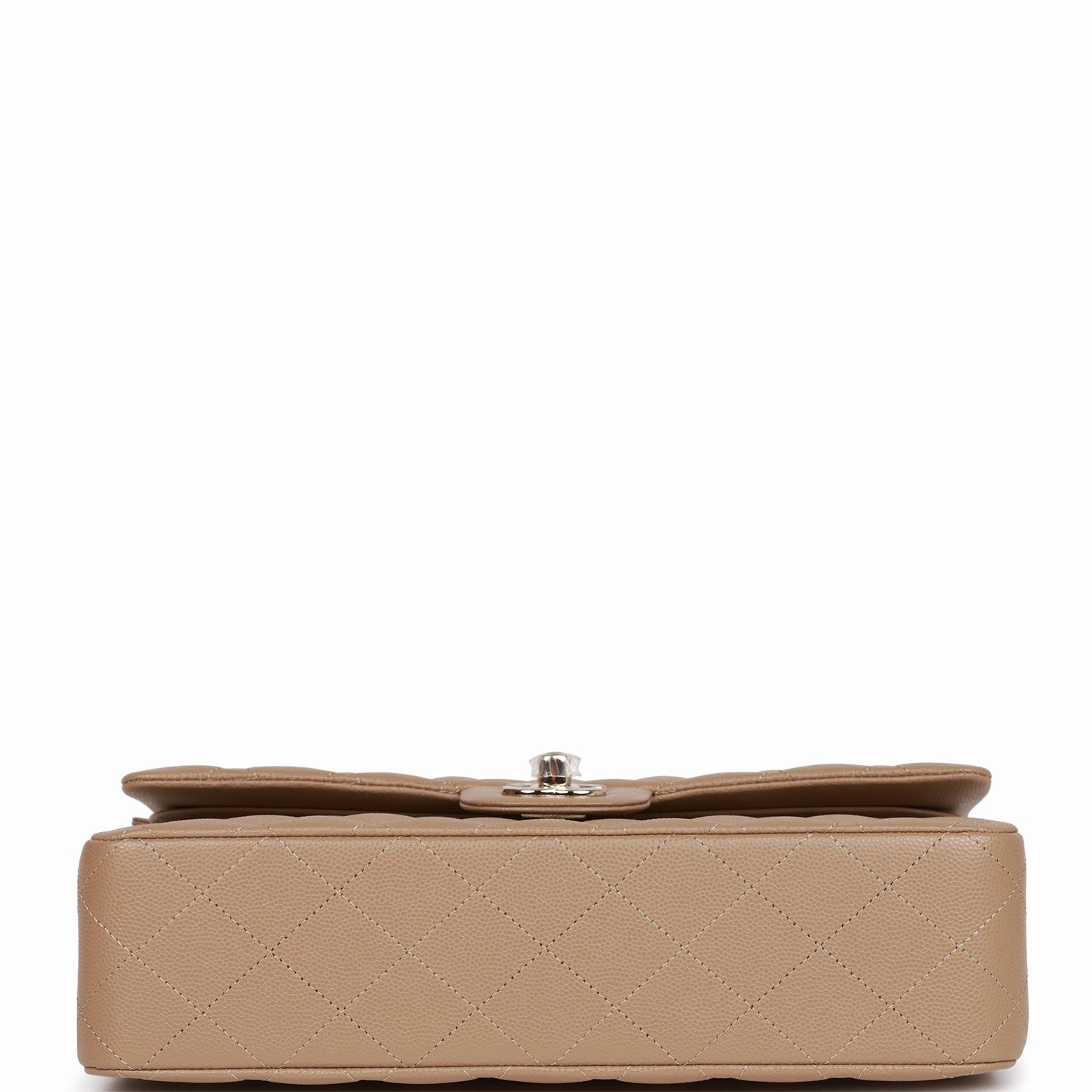 Chanel Timely delivery Caviar Classic Gold Advanced Dark Flap Beige Small Double Hardware Bag Light