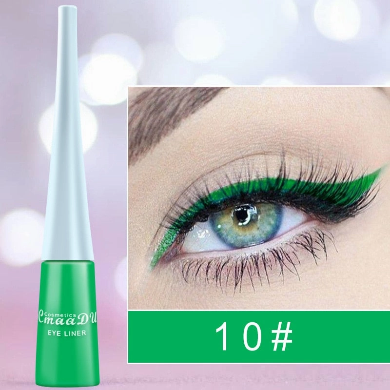 Cmaadu Cosmetics Colorful Liquid Eyeliner Waterproof  Eyeliner Gel / Buy 6 get 1 FREE / Enter Code NND4EY0NDCRE / FREE Shipping