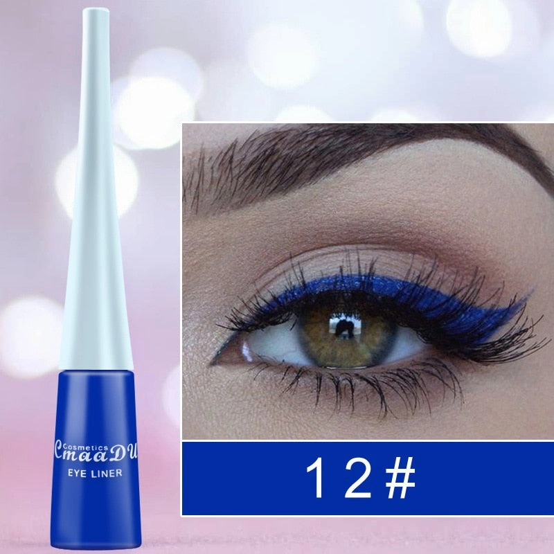 Cmaadu Cosmetics Colorful Liquid Eyeliner Waterproof  Eyeliner Gel / Buy 6 get 1 FREE / Enter Code NND4EY0NDCRE / FREE Shipping