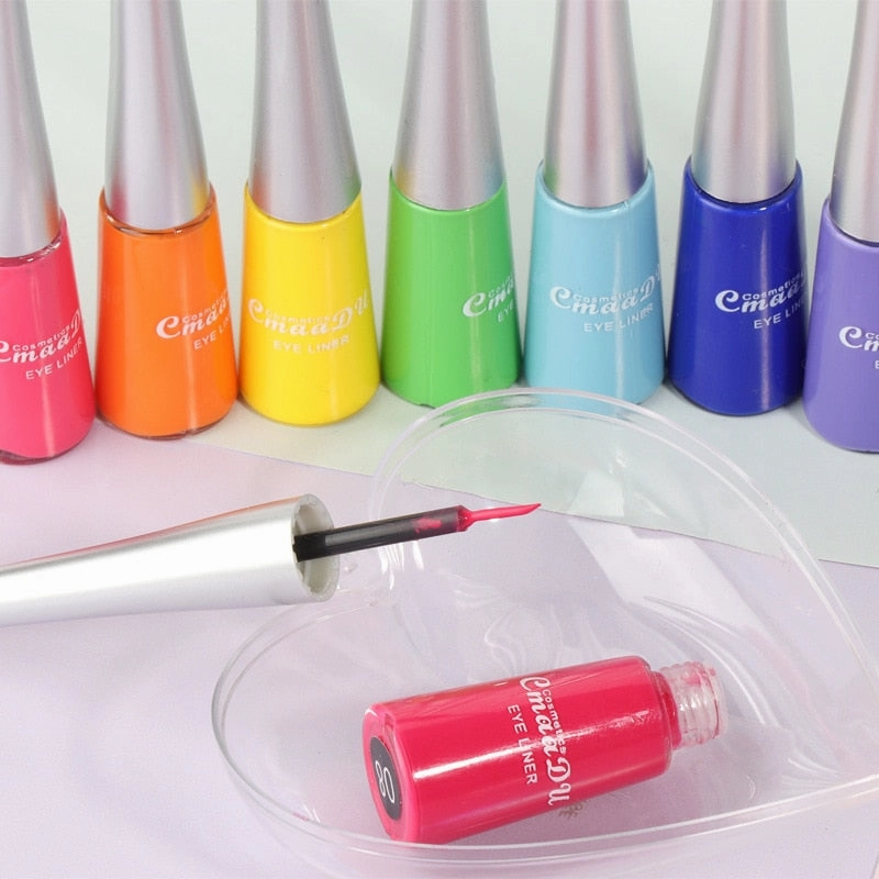 Cmaadu Cosmetics Colorful Liquid Eyeliner Waterproof  Eyeliner Gel / Buy 6 get 1 FREE / Enter Code NND4EY0NDCRE / FREE Shipping