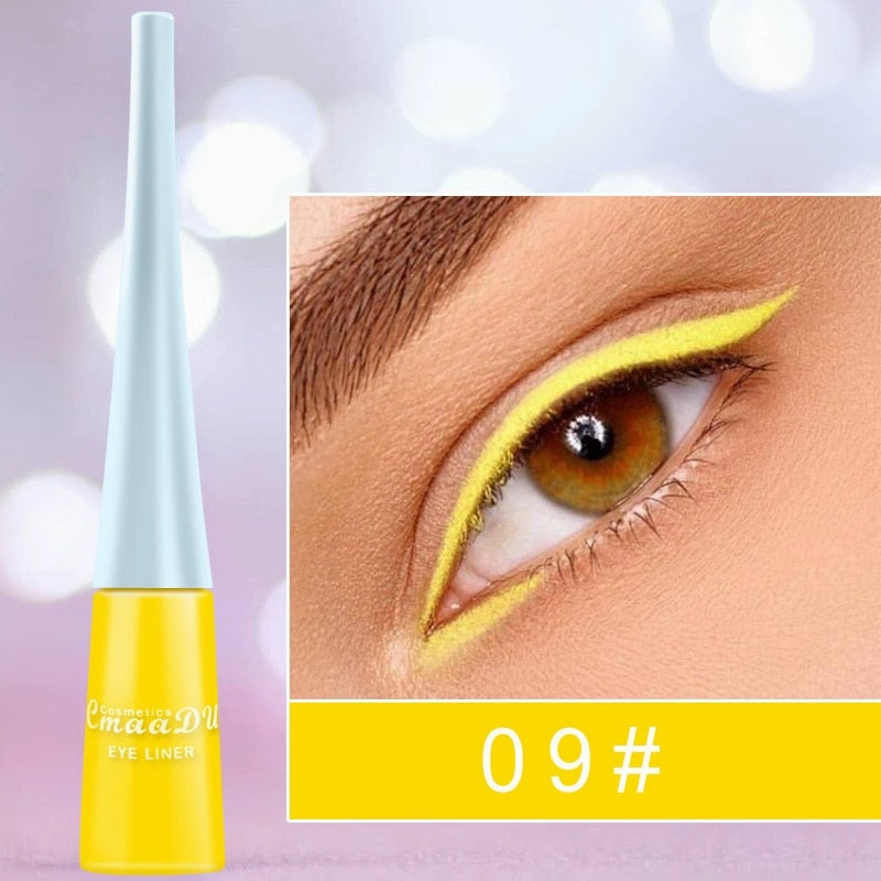Cmaadu Cosmetics Colorful Liquid Eyeliner Waterproof  Eyeliner Gel / Buy 6 get 1 FREE / Enter Code NND4EY0NDCRE / FREE Shipping