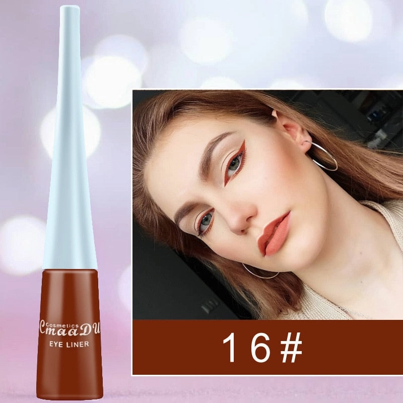 Cmaadu Cosmetics Colorful Liquid Eyeliner Waterproof  Eyeliner Gel / Buy 6 get 1 FREE / Enter Code NND4EY0NDCRE / FREE Shipping