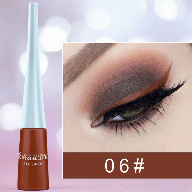 Cmaadu Cosmetics Colorful Liquid Eyeliner Waterproof  Eyeliner Gel / Buy 6 get 1 FREE / Enter Code NND4EY0NDCRE / FREE Shipping