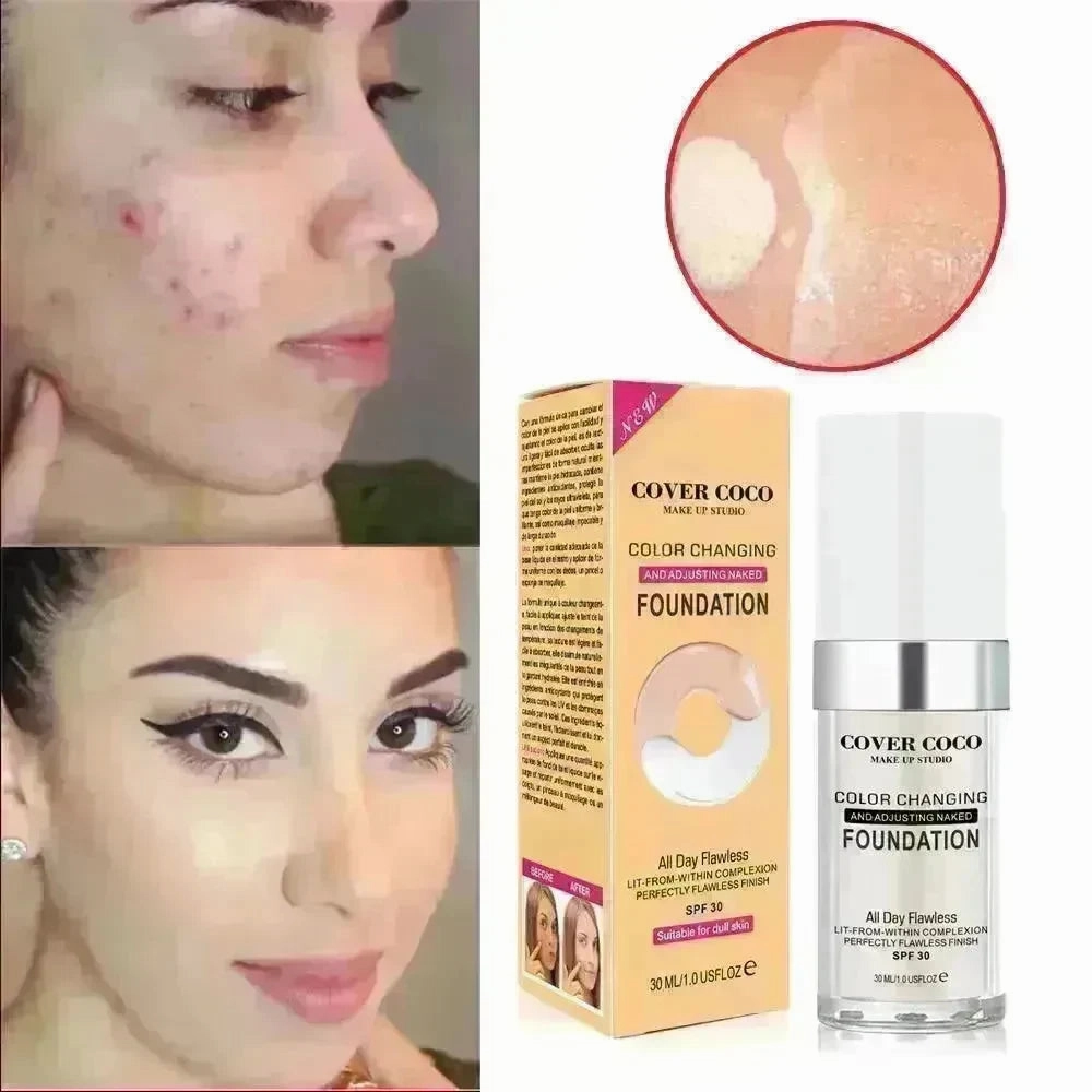 Concealing Foundation Temperature Change Skin Color