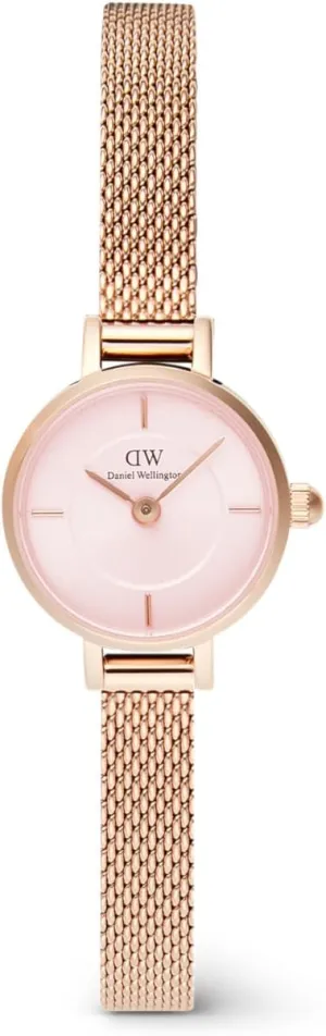 Daniel Wellington Petite Mini 19mm Women's Watch, Steinless Steel with Pvd Plated Rose Gold Rose Gold Watch for Women
