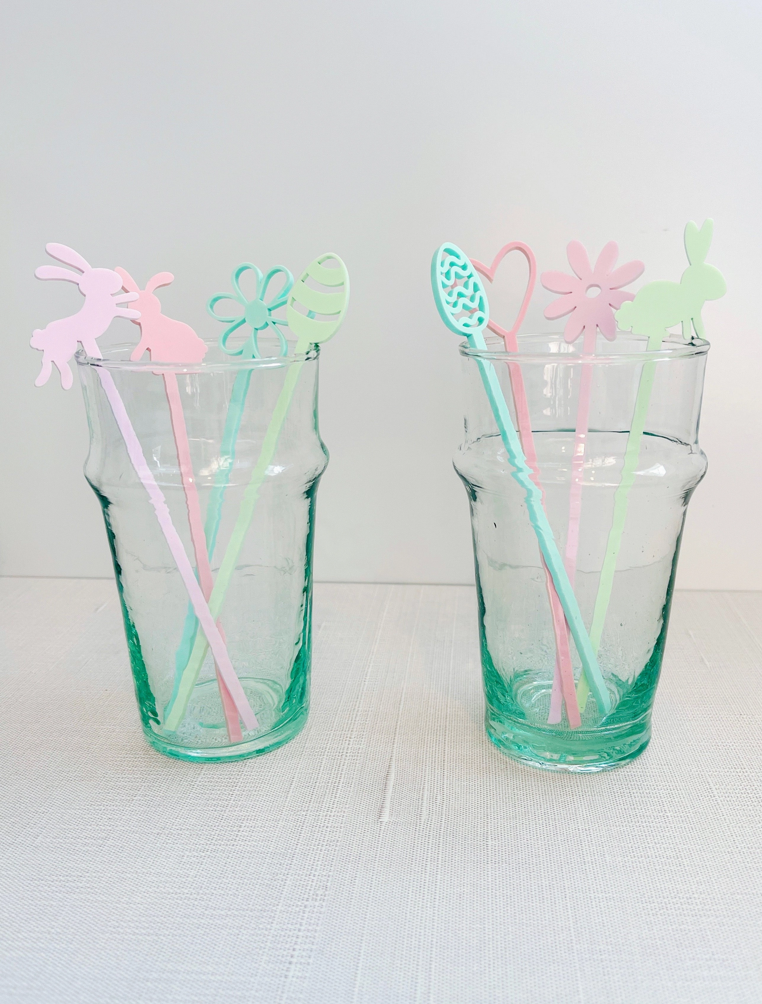 Easter Stir Sticks / Pastel Acrylic Cocktail Stirrers