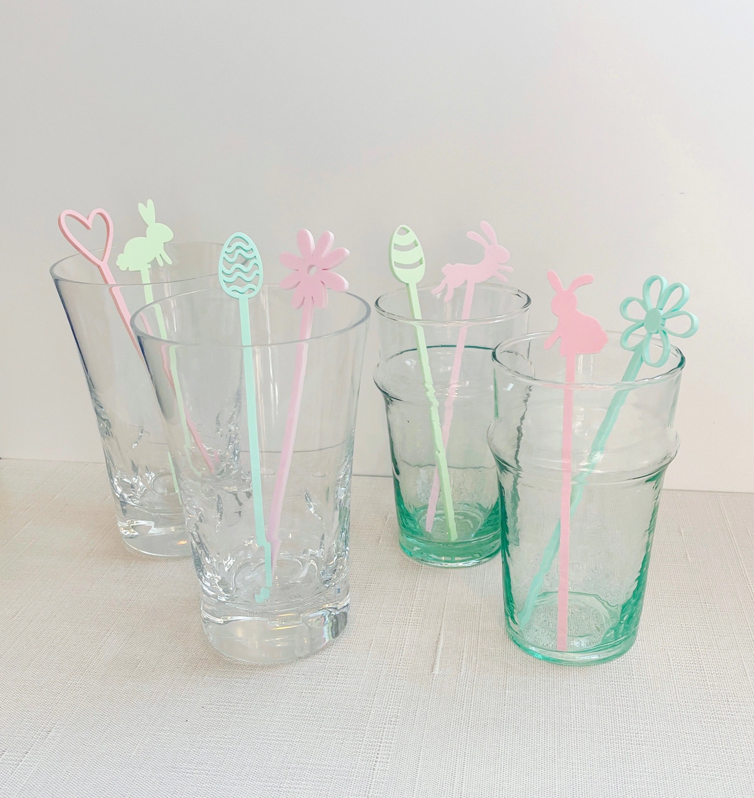 Easter Stir Sticks / Pastel Acrylic Cocktail Stirrers