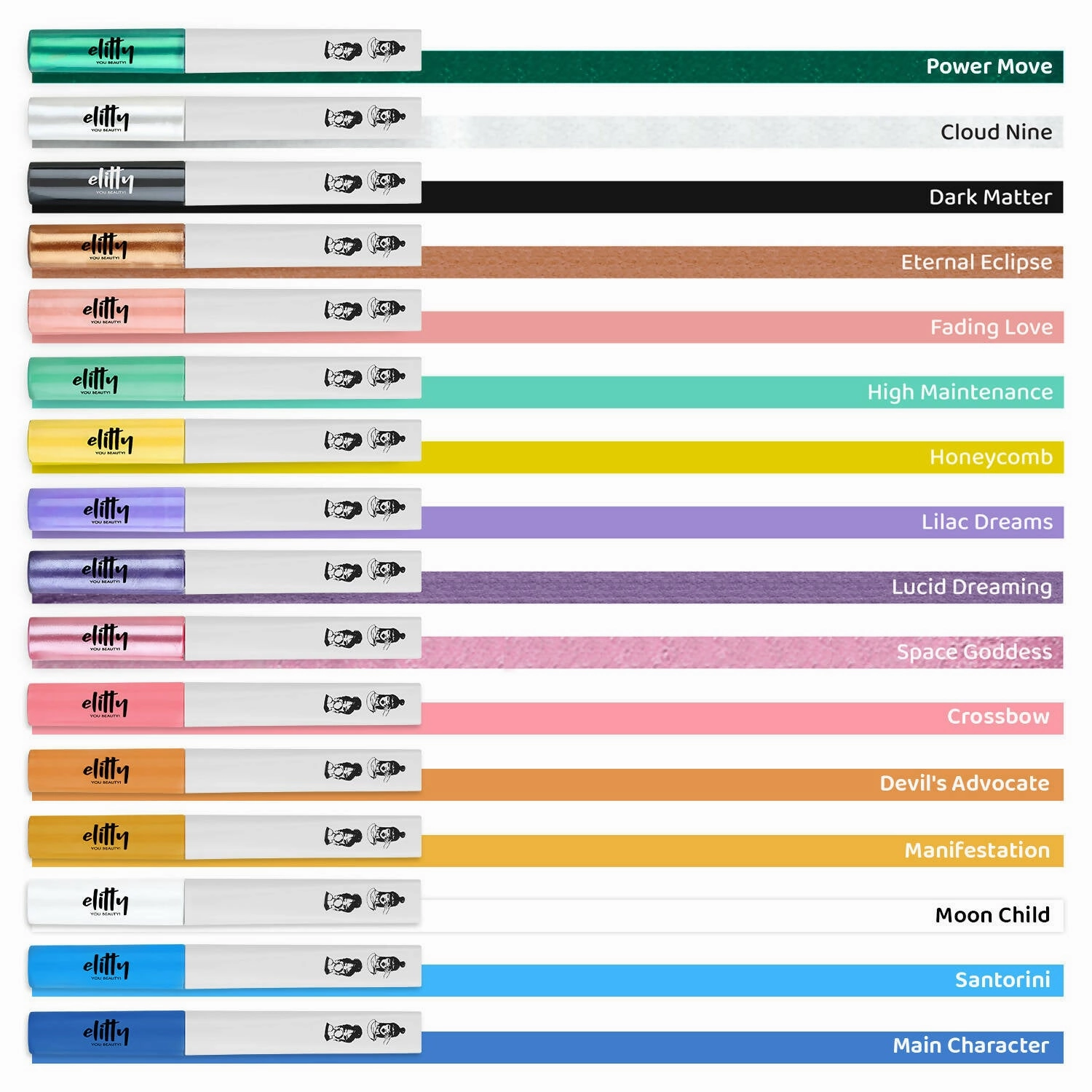 Elitty Honeycomb Yellow Pop Color Matte Finish Liquid Eyeliner - Honeycomb-Yellow
